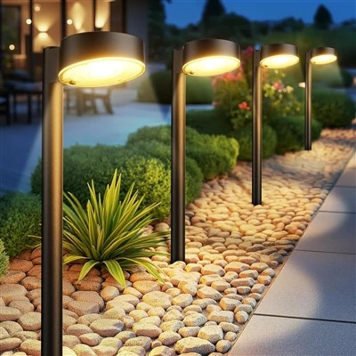 12 по-ярки LED светлини за слънчеви пътеки на открито