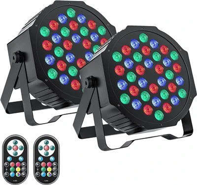 LED Par Lights DJ Stage Light С кабел RGB 36 LED със звуково активирано управление